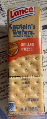 Grilled Cheese Captain's Wafers Sandwich Crackers, Grilled Cheese