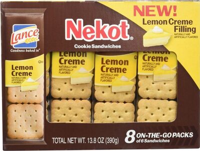 Lemon Creme Nekot Sandwiches Cookies, Lemon Creme