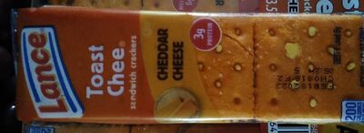 Lance Sandwich Crackers, ToastChee Cheddar, 40 Individually Wrapped Packs, 6 Sandwiches Each