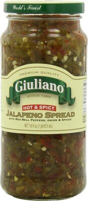 Jalapeno Spread With Red Bell Peppers, Onion & Spices 