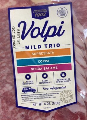 Mild Trio Coppa Genoa Salame Sopressa, Mild Trio