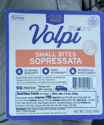 Small Bites Sopressata