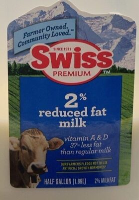 2% Reduced Fat Milk