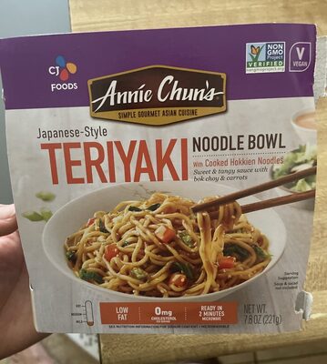 Japanese-Style Teriyaki Noodle Bowl, Soy; Garlic