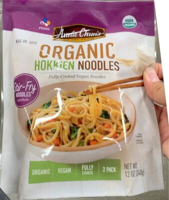 Organic Fully-Cooked Hokkien Vegan Noodles, Hokkien