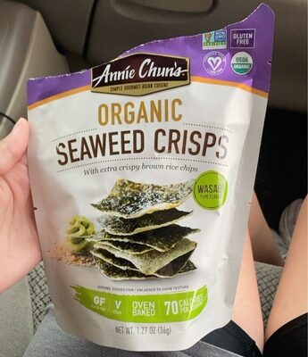 Wasabi Seaweed Crisps With Extra Crispy Brown Rice Chips, Wasabi Seaweed