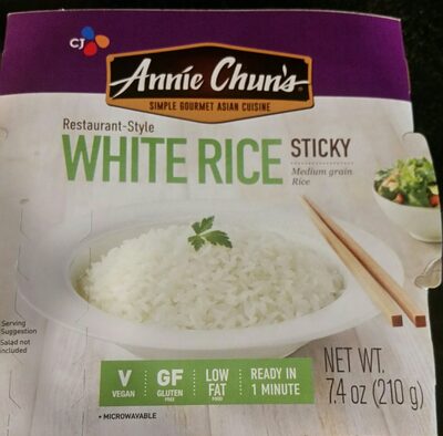 White Restaurant-Style Sticky Medium Grain Rice, White Restaurant-Style