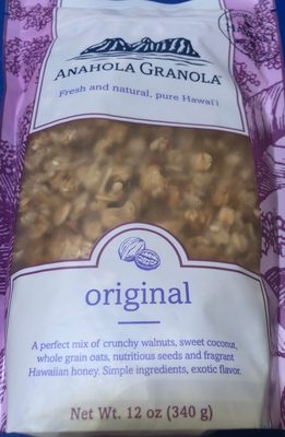 Original A Perfect Mix Of Crunchy Walnuts, Sweet Coconut, Whole Grain Oats, Nutritious, Seeds And Fragrant Hawaiin Honey, Original