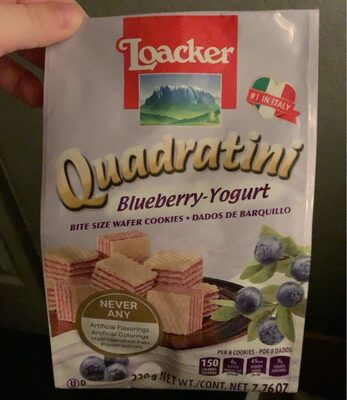 Bite Size Wafer Cookies, Blueberry-Yogurt