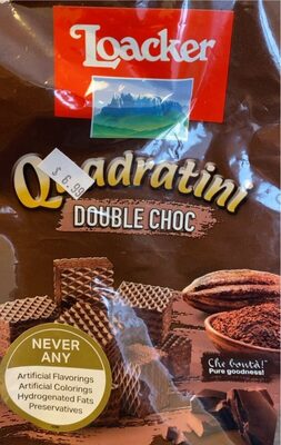 Double Choc Quadratini Bite Size Wafer Cookies, Double Choc