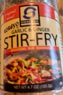 Swagger, Koreyo Garlic & Ginger Stir-Fry, Seasoning Rub Marinade