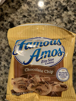 Famous Amos Caddies Cookies Chocolate Chip 1.2oz
