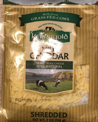 Mild Cheddar 100% Natural Shredded Creamy Irish Cheese, Mild Cheddar