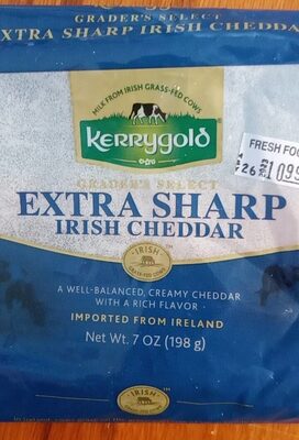 Extra Sharp Irish Cheddar Cheese, Extra Sharp Irish Cheddar