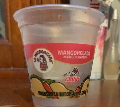 Mango Chamoy Frozen Sorbet & Fruit Cup, Mango Chamoy