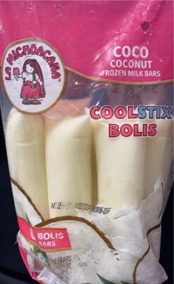 Coconut Coolstix Frozen Dairy Ice Pops, Coconut
