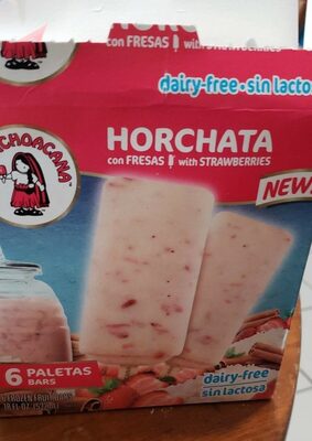Horchata With Strawberries Dairy-Free Frozen Fruit Bars, Horchata With Strawberries