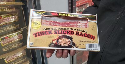Hardwood Smoked Thick Sliced Bacon, Hardwood Smoked