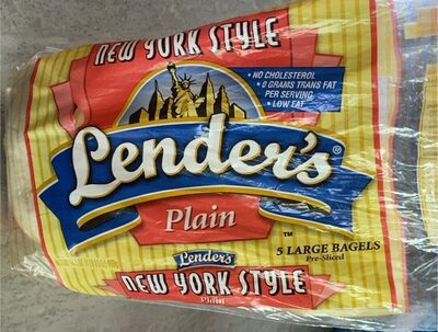 Plain New York Style Large Bagels, Plain