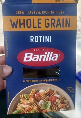 Rotini Whole Wheat Pasta