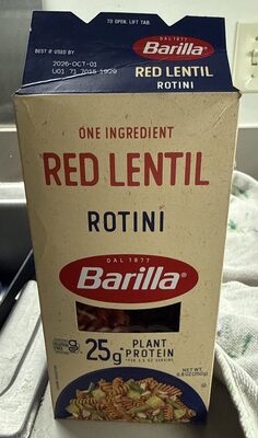 Red Lentil Rotini Pasta