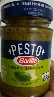 Creamy Genovese Pesto Sauce With Italian Basil And Parmigiano Reggiano, Creamy Genovese