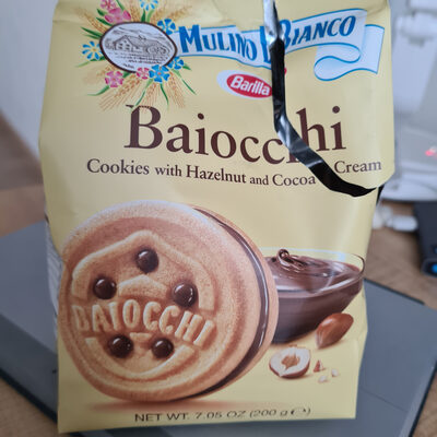 Cookie With Hazelnut And Cocoa Cream Baiocchi, Hazelnut; Cocoa