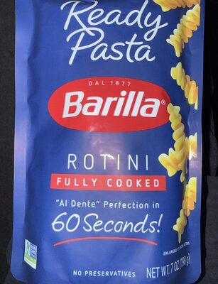 Fully Cooked Rotini Ready Pasta