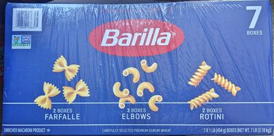 Enriched Macaroni Product, Farfalle, Elbows, Rotini