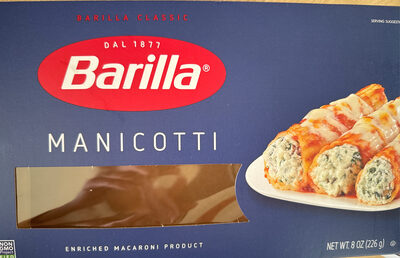 Classic Manicotti N388 Pasta