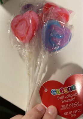Fruit Punch Flavored Swirl Lollipop Bouquet, Fruit Punch