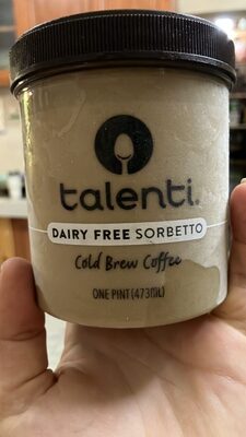 Cold Brew Coffee Dairy-Free Sorbetto, Cold Brew Coffee