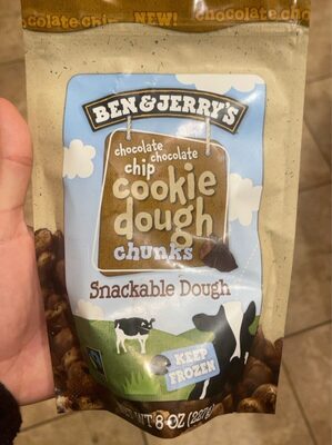 Chocolate Chocolate Chip Snackable Cookie Dough Chunks, Chocolate Chocolate Chip