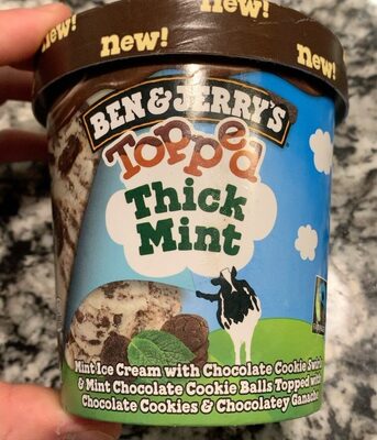 Thick Mint Ice Cream With Chocolate Cookie Swirls & Mint Chocolate Cookie Balls Topped With Chocolatey Ganache & Chocolate Cookies, Thick Mint