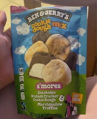 S'Mores Snackable Graham Cracker Cookie Dough & Marshmallow Truffles Cookie Dough Mix, S'Mores