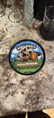 Dublin Mudslide Irish Cream Ice Cream With Chocolate Chocolate Chip Cookies & Coffee Fudge Swirls, Dublin Mudslide