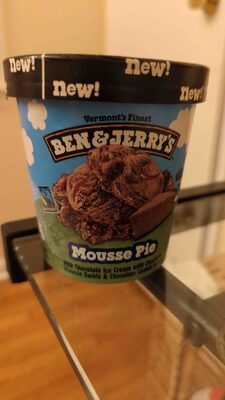 Mousse Pie Milk Chocolate Ice Cream With Chocolate Mousse Swirls & Chocolate Cookie Swirls, Mousse Pie