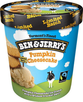 Pumpkin Cheesecake Ice Cream With A Thick Graham Cracker Swirl, Pumpkin Cheesecake