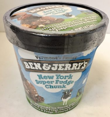 New York Super Fudge Chunk Chocolate Ice Cream With White & Dark Fudge Chunks, Pecans, Walnuts & Fudge-Covered Almonds, New York Super Fudge Chunk