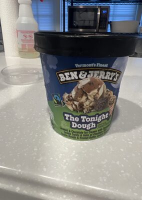 The Tonight Dough Caramel & Chocolate Ice Creams With Chocolate Cookie Swirls & Gobs Of Chocolate Chip Cookie Dough & Peanut Butter Cookie Dough, The Tonight Dough