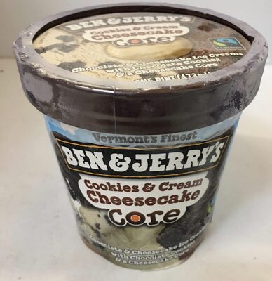Cookies & Cream Cheesecake Chocolate & Cheesecake Ice Creams With Chocolate Cookies & A Cheesecake Core, Cookies & Cream Cheesecake