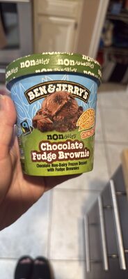 Chocolate Fudge Brownie Chocolate Non-Dairy Frozen Dessert With Fudge Brownies, Chocolate Fudge Brownie