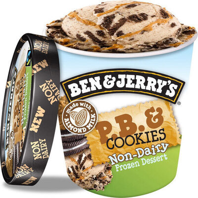 P.B. & Cookies Vanilla With Chocolate Sandwich Cookies & Crunchy Peanut Butter Swirls Non-Dairy Frozen Dessert, P.B. & Cookies