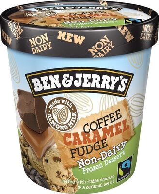 Coffee Caramel Fudge Coffee With Fudge Chunks & A Caramel Swirl Non-Dairy Frozen Dessert, Coffee Caramel Fudge