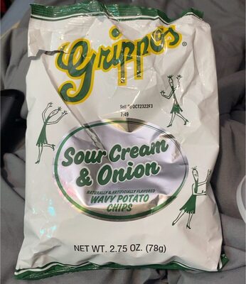 Sour Cream & Onion Flavored Wavy Potato Chips, Sour Cream & Onion
