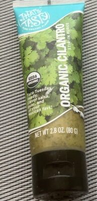 Organic Cilantro Stir-In Puree, Cilantro