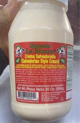 Salvadorian Cream, Salvadorian