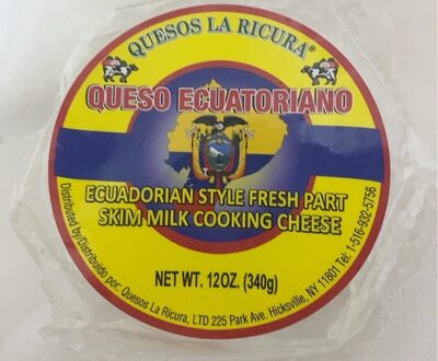 Queso Ecuatoriano Ecuadorian Style Fresh Part Skm Milk Cooking Cheese, Queso Ecuatoriano