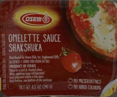 Shakshuka Omelette Sauce, Shakshuka Omelette