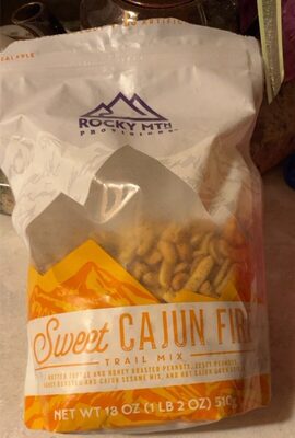 Sweet Cajun Fire Butter Toffee And Honey Roasted Peanuts, Zesty Peanuts, Honey Roasted And Cajun Sesame Mix, And Hot Cajun Corn Sticks Trail Mix, Sweet Cajun Fire